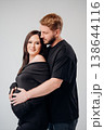 Couple poses together to celebrate upcoming parenthood 138644116