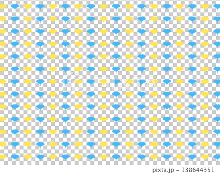 青黄のイチョウの背景素材 青黄のイチョウの背景素材 138644351