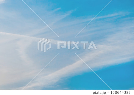 Traces airplane blue sky clouds background abstract lines stripes pattern Traces airplane blue sky clouds background abstract lines stripes pattern 138644385
