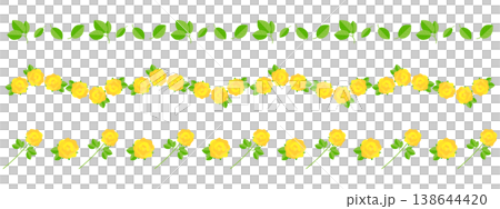 Set of 3 yellow rose stripes Set of 3 yellow rose stripes 138644420