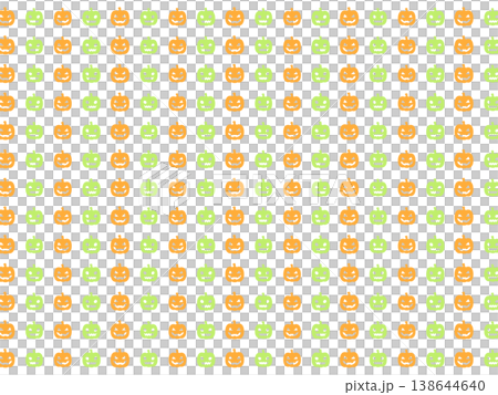 Green and orange Halloween background material 138644640