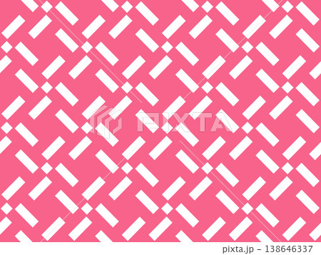 The geometric pattern with lines. Seamless vector background. White and pink texture. Graphic modern pattern. Simple lattice graphic design 138646337
