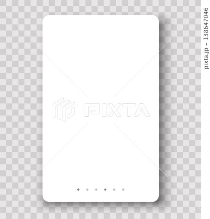 Editable vector mobile app screen template with pagination dots on transparent background Editable vector mobile app screen template with pagination dots on transparent background 138647046