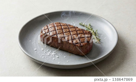 Minimalist Reverse-Seared Steak on Pristine Ember Grate Minimalist Reverse-Seared Steak on Pristine Ember Grate 138647869