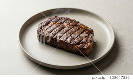 Minimalist Reverse-Seared Steak on Pristine Ember Grate Minimalist Reverse-Seared Steak on Pristine Ember Grate 138647883