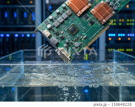 ASIC Miner Extracted From Boiling Immersion Cooling Fluid 138648228