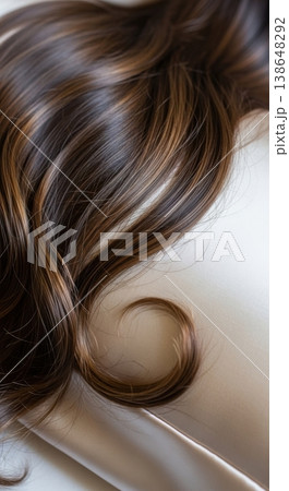 Shiny Healthy Hair on Luxury Mulberry Silk Pillowcase for Hair Care Shiny Healthy Hair on Luxury Mulberry Silk Pillowcase for Hair Care 138648292