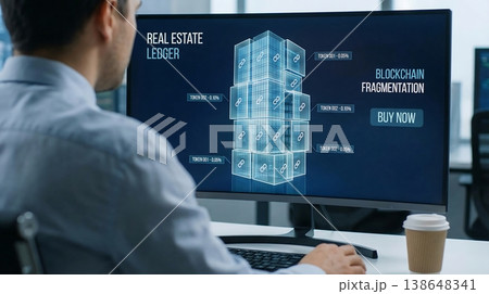 Investor Screen Showing Real Estate Fractional Shares Investor Screen Showing Real Estate Fractional Shares 138648341