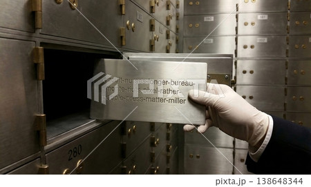 Placing Titanium Crypto Backup Inside a Bank Vault 138648344