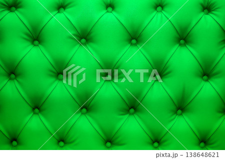 Green natural leather sofa upholstery texture background Green natural leather sofa upholstery texture background 138648621