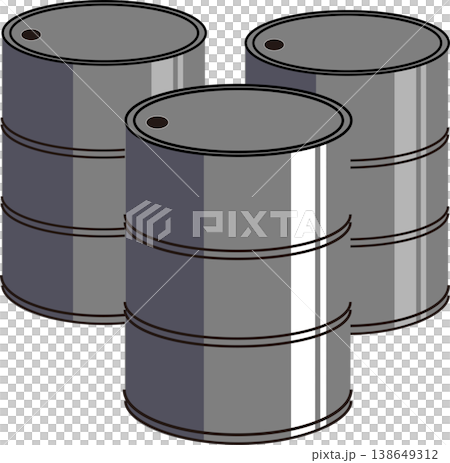 黑色油桶 138649312