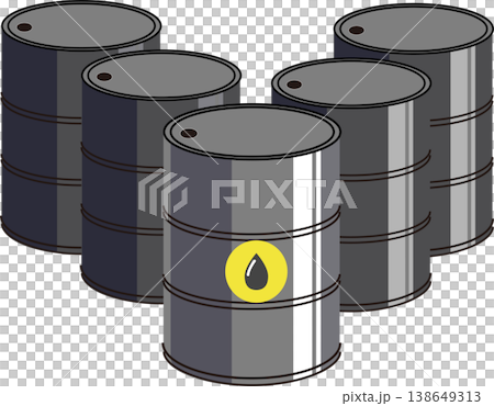 黑色油桶 黑色油桶 138649313