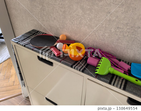 Ping Pong Paddles and Kids Toys 138649554