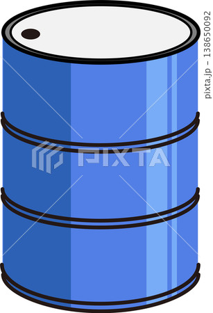 石油_原油_ドラム缶_Blue 138650092