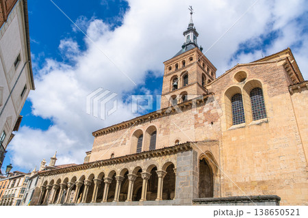 San Martin Church and Bell Tower in Segovia Spain San Martin Church and Bell Tower in Segovia Spain 138650521
