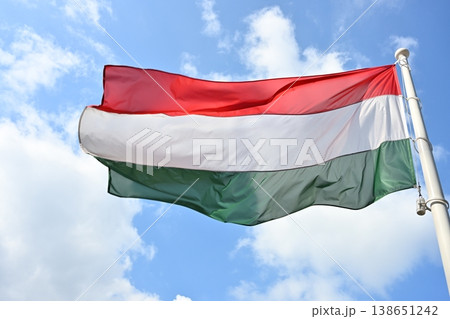 Hungarian Flag Flying 138651242