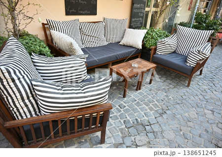 Outdoor Cafe Seating 138651245