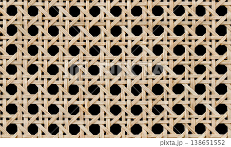 Rattan texture as background for design projects in crafting and interior decoration Rattan texture as background for design projects in crafting and interior decoration 138651552