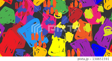 abstract background with paint strokes 138651591