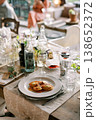 Elegant Breakfast Setting. Laidback Meal Display With Assorted Appetizers And Beverages 138652372