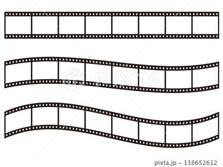 色々なフィルムのイラストのセット 138652612