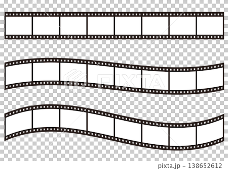 色々なフィルムのイラストのセット 138652612