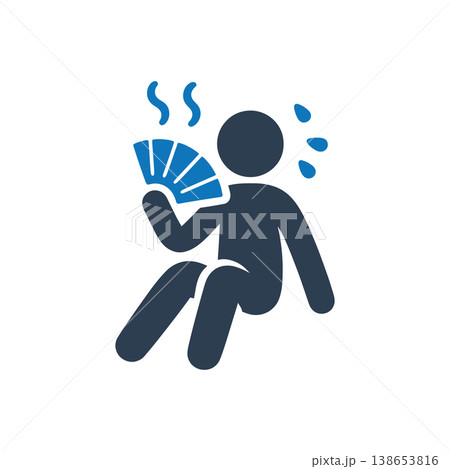 Intense Summer Heat Icon Intense Summer Heat Icon 138653816