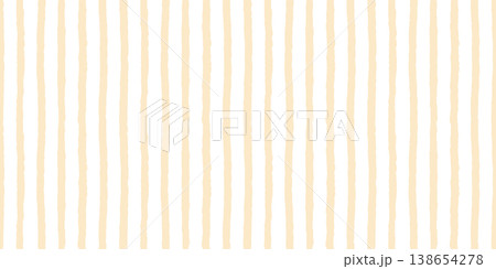 Seamless baby watercolor stripe pattern with soft beige vertical stripes on light background. Watercolor stripe baby pattern in gentle pastel tones. Drag to swatches 138654278