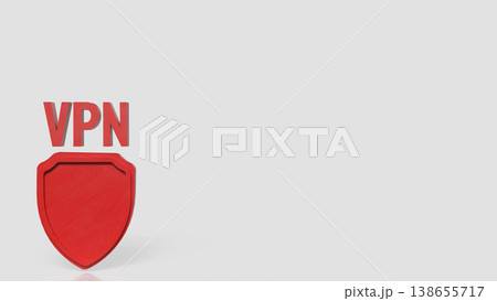 VPN Security Shield Online Privacy Protection Concept 3d render. VPN Security Shield Online Privacy Protection Concept 3d render. 138655717