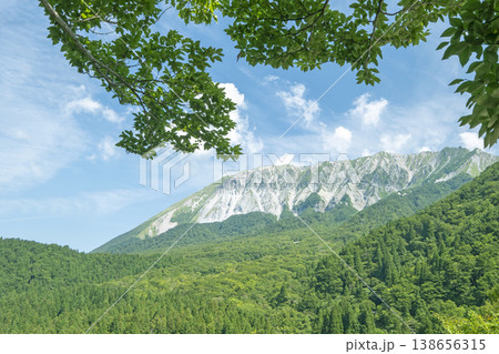 奥大山の新緑・初夏の風景（鍵掛峠付近） 138656315