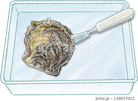 真珠採り体験_2_真珠貝をナイフでこじ開ける 138657022