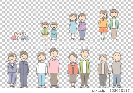 List of people by age group, from babies to the elderly (men and women) 138658157