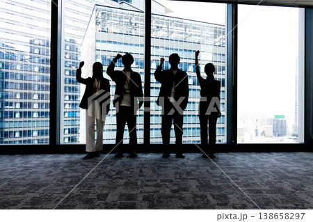 ビジネスグループのシルエット 138658297