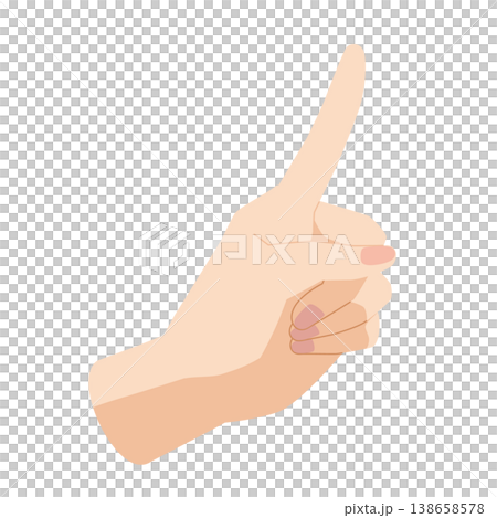 Left hand pointing Left hand pointing 138658578