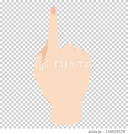 Right hand pointing upwards Right hand pointing upwards 138658579