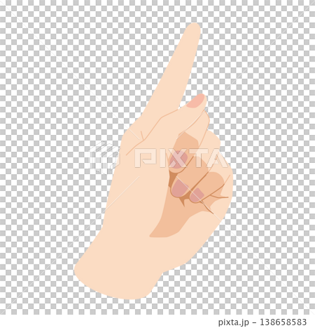 Left hand pointing 138658583