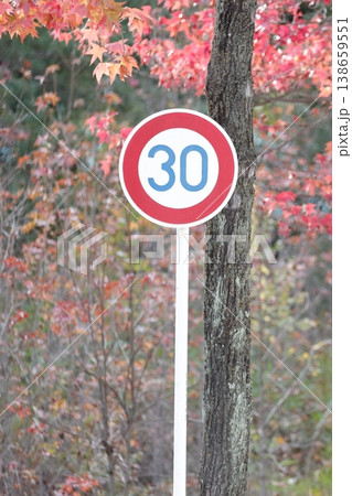 ゾーン30、道路標識 138659551
