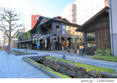 午後の御殿堰　水の町屋七日町御殿堰 138659860