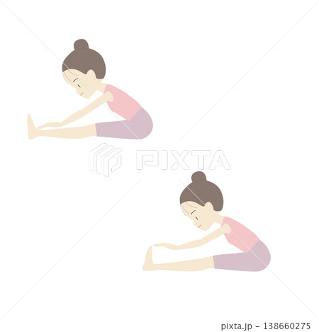 ストレッチをする女性 ストレッチをする女性 138660275