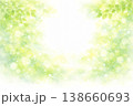 新緑に包まれるやさしい背景イラスト　AI 138660693