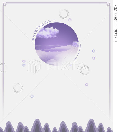 Chinese style landscape architecture with golden, blue, and pink ink, traditional aesthetic art illustration Chinese style landscape architecture with golden, blue, and pink ink, traditional aesthetic art illustration 138661208
