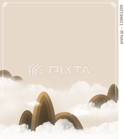 Chinese style landscape architecture with golden, blue, and pink ink, traditional aesthetic art illustration Chinese style landscape architecture with golden, blue, and pink ink, traditional aesthetic art illustration 138661209