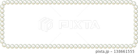 真珠の飾り罫_タイトル用_真珠 138661555
