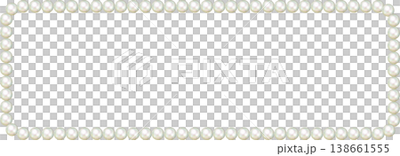 真珠の飾り罫_タイトル用_真珠 138661555