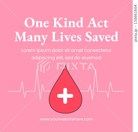 World Blood Donor Day Social Media Flat Cartoon Hand Drawn Illustration Background World Blood Donor Day Social Media Flat Cartoon Hand Drawn Illustration Background 138661604