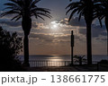 月光の海とヤシ 138661775
