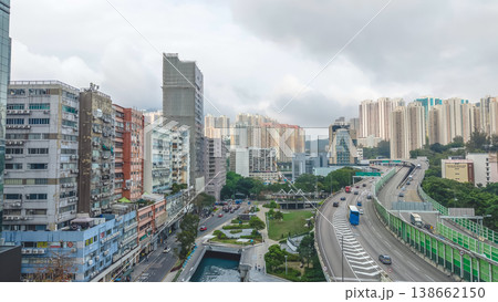 March 28 2026 Elevated bypass running beside dense housing, HK 138662150