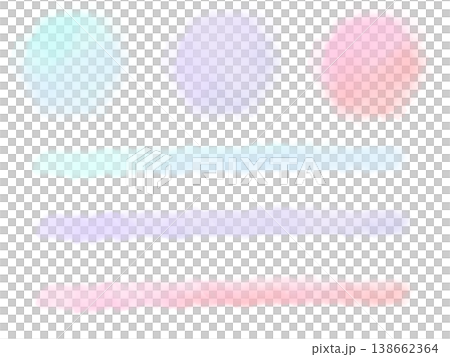 粉彩水彩形狀素材:圓形與線條(3色套裝) 粉彩水彩形狀素材:圓形與線條(3色套裝) 138662364
