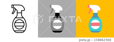 スプレーのシンプルなアイコン 138662568