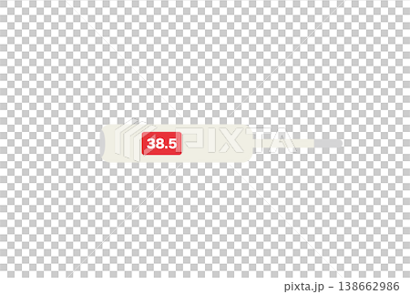 Electronic thermometer (for underarm use) that shows the temperature. 138662986